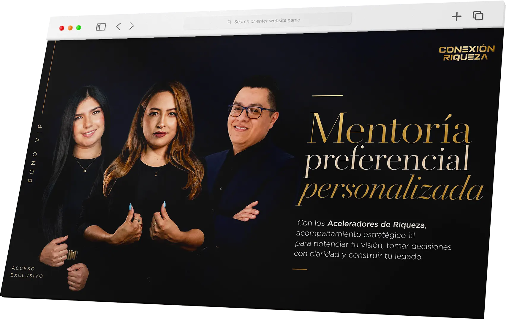 Mentoría preferencial personalizada